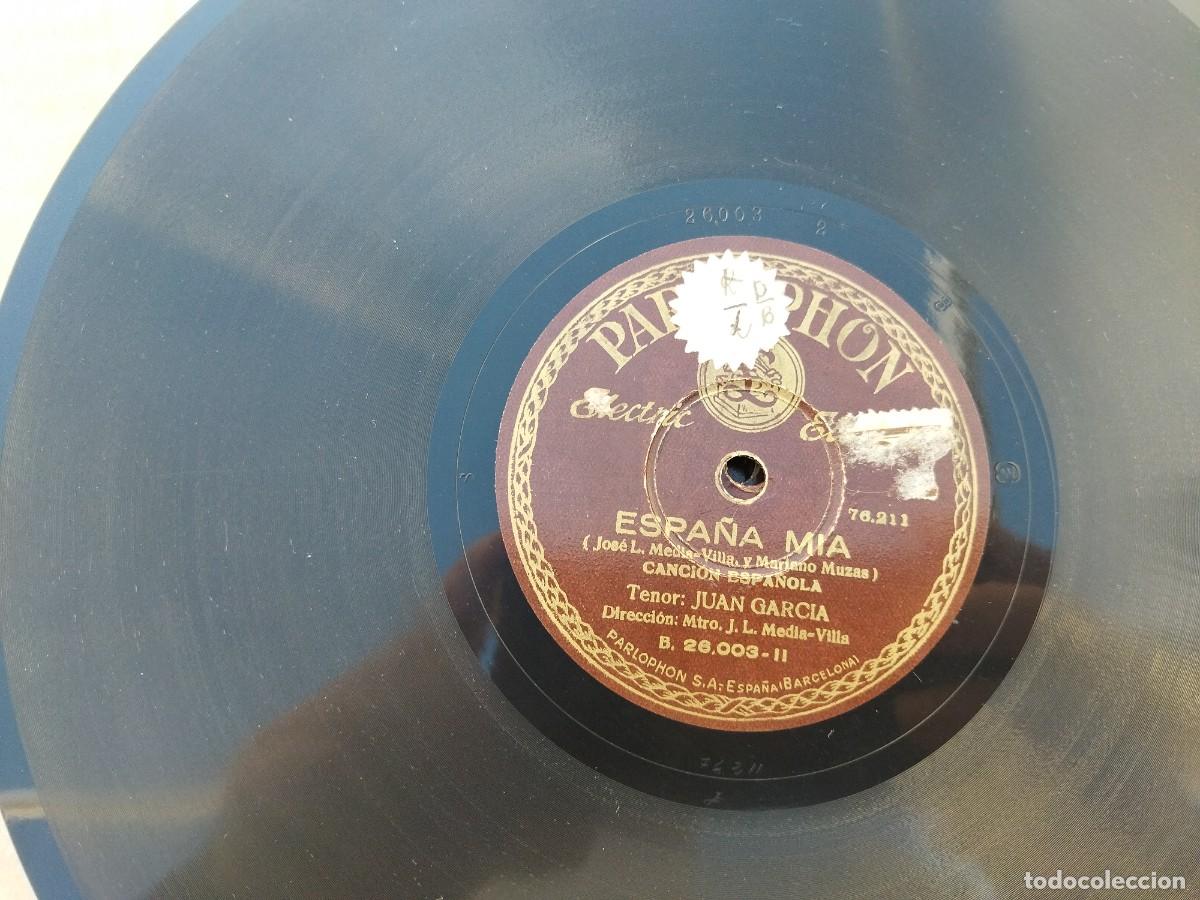 Discos de pizarra: disco de pizarra de juan garcia ESPA&Ntilde;A MIA-y TENGO UNA CITA DE AMORES 26003