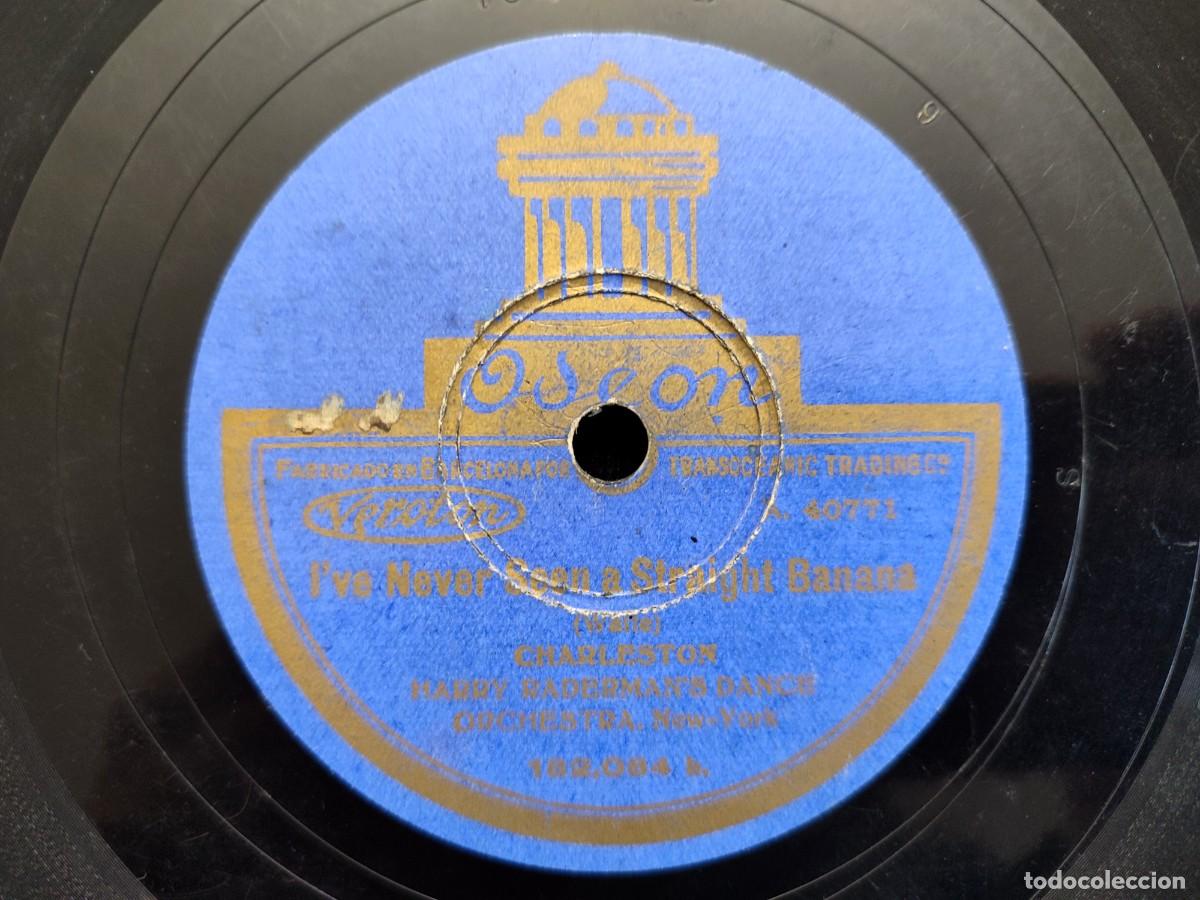 Discos de pizarra: HARRY RADERMAN&rsquo;S. HALLELUJAH&hellip;! /. L&rsquo;VE NEVER SEEN A STRAIGHT BANANA. CHARLESTON. ODEON 182.084 a Y b