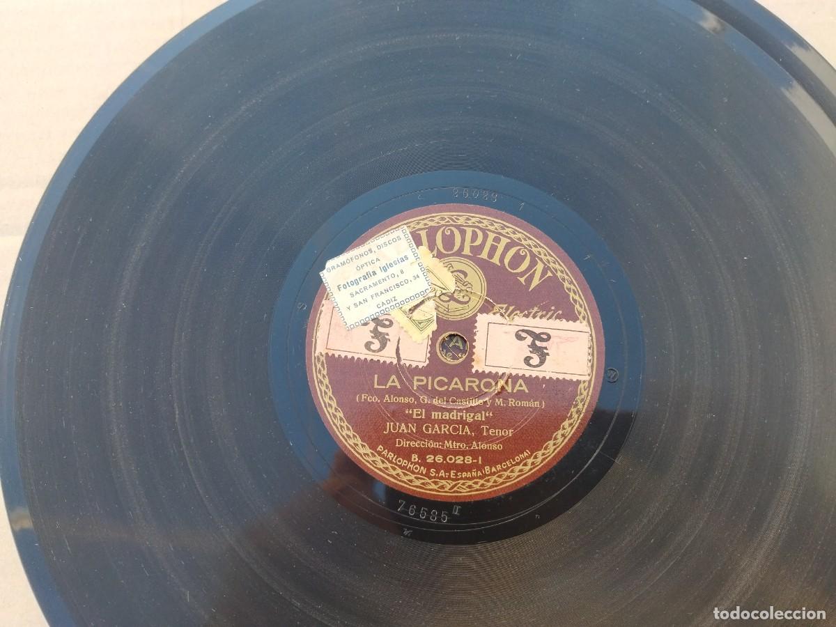 Discos de pizarra: disco de pizarra de juan garcia y matilde vazquez LA PICARONA 26028