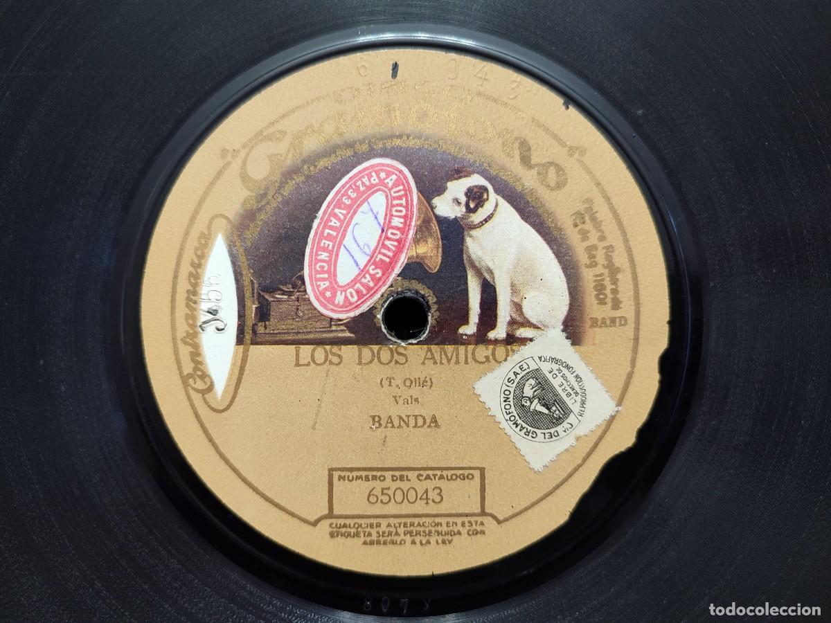 Discos de pizarra: LOS DOS AMIGOS &ndash; LA ERVILLA. BANDA MUNICIPAL BARCELONA. DISCO &ldquo;GRAM&Oacute;FONO&rdquo; 650043-650083