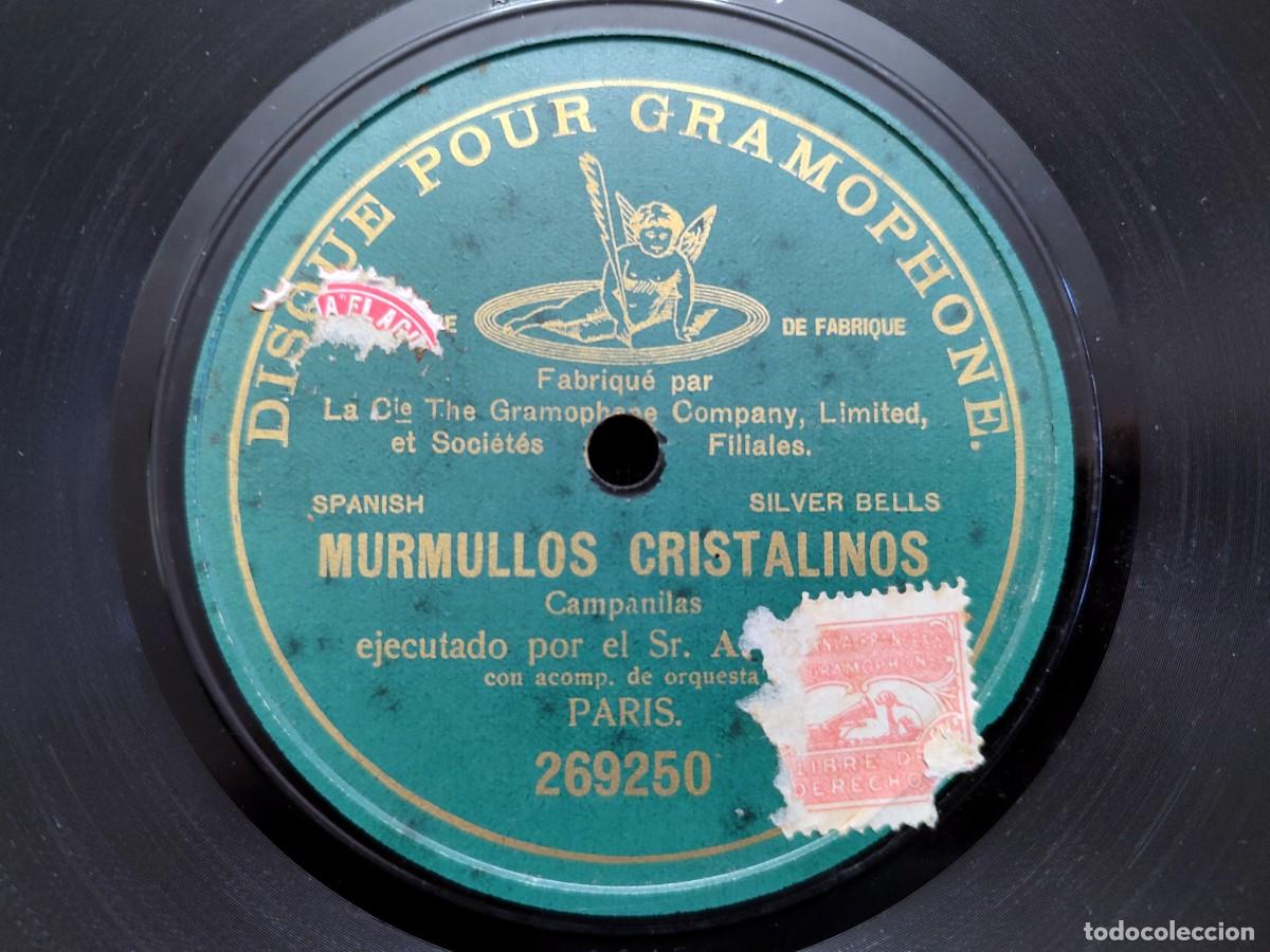 Discos de pizarra: MURMULLOS CRISTALINOS, A. M&Uuml;LLER. DISQUE POUR GRAMOPHONE 269250. MONOFACIAL