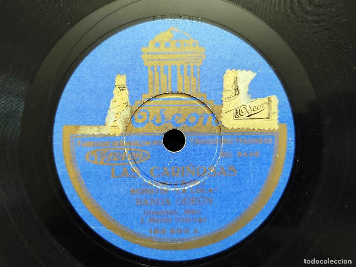 Discos de pizarra: LAS CARI&Ntilde;OSAS, SCHOTIS &ldquo;LA LOLA&rdquo; &ndash; CLUB CARRATALA, PASODOBLE. BANDA ODEON. ODEON 182589 a-b