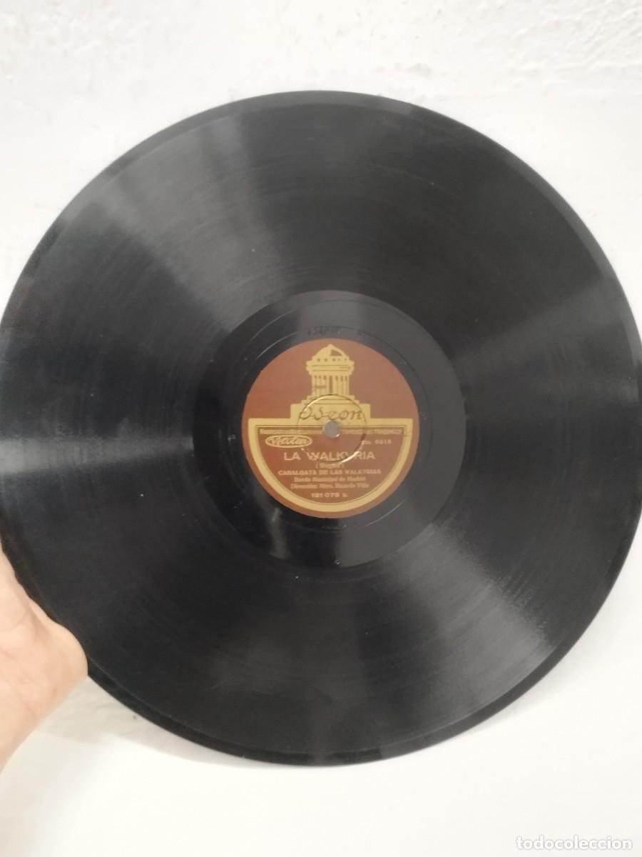 Discos de pizarra: Antiguo Disco 78 RPM Odeon - La Walkiria (Wagner) - Banda Municipal de Madrid. Cabalgata valquirias.