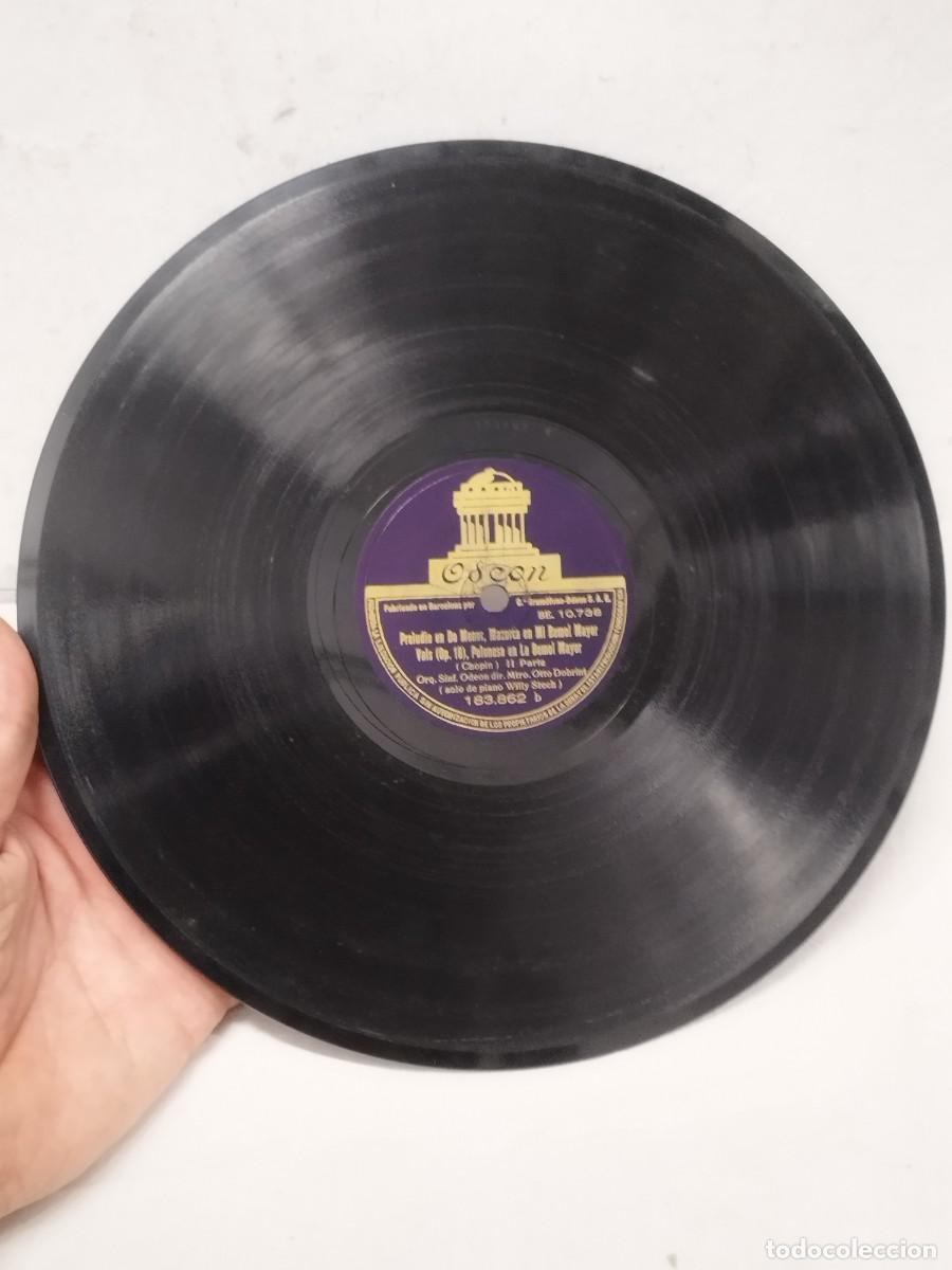 Discos de pizarra: Disco Pizarra 78 RPM Odeon 183.862 Chopin: Preludio En Do Menor, Vals Op. 18, Mazurca, Polonesa