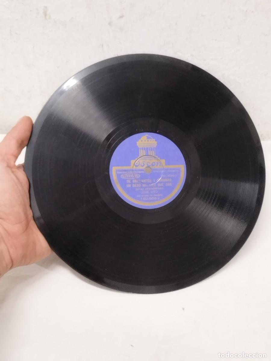 Discos de pizarra: Antiguo Disco de Pizarra 78 RPM Jos&eacute; Oto - Ode&oacute;n 182.558 (Jotas Aragonesas).