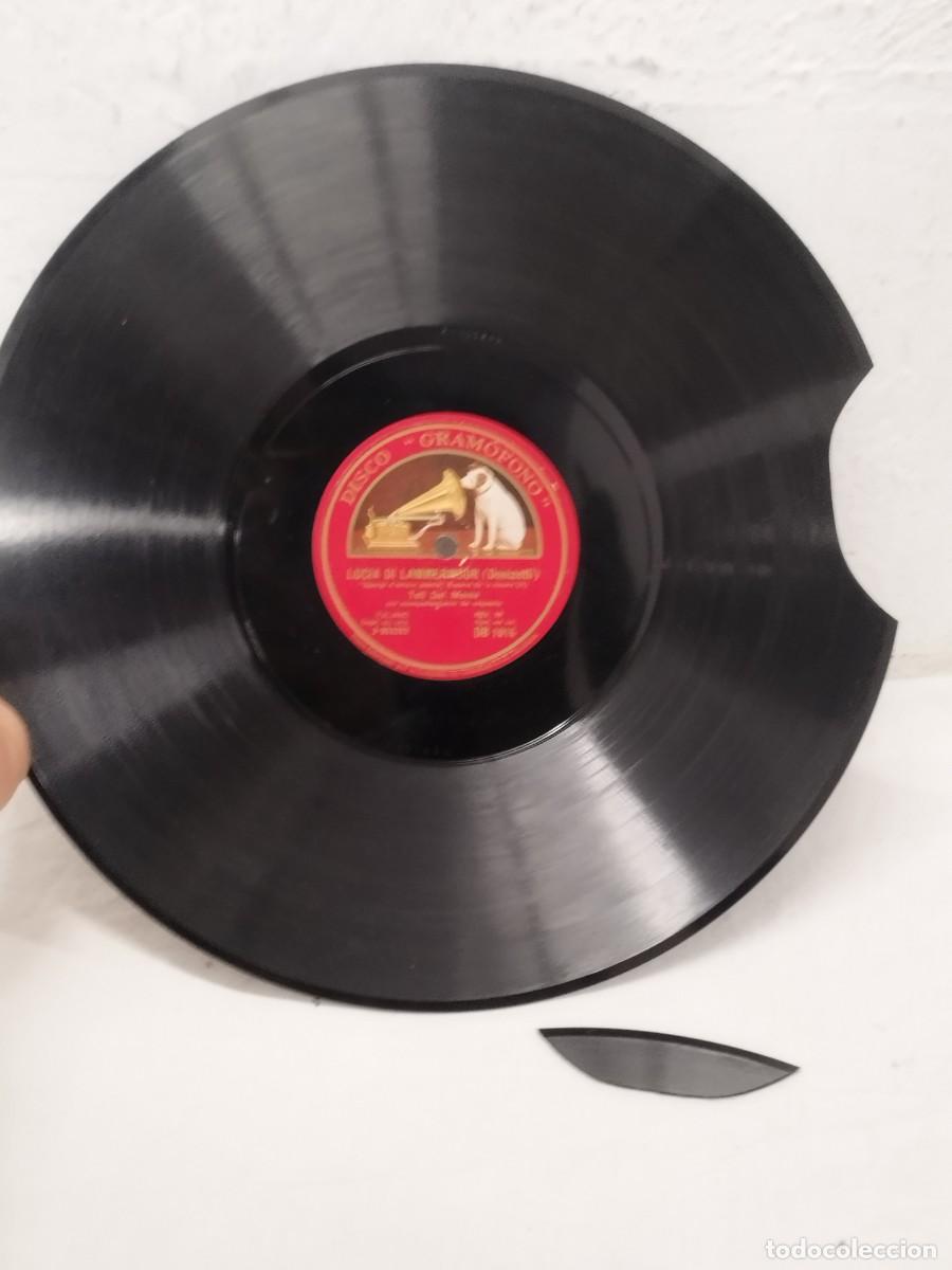 Discos de pizarra: Antiguo Disco 78 RPM Toti Dal Monte - Lucia Di Lammermoor DB 1015 Gram&oacute;fono.