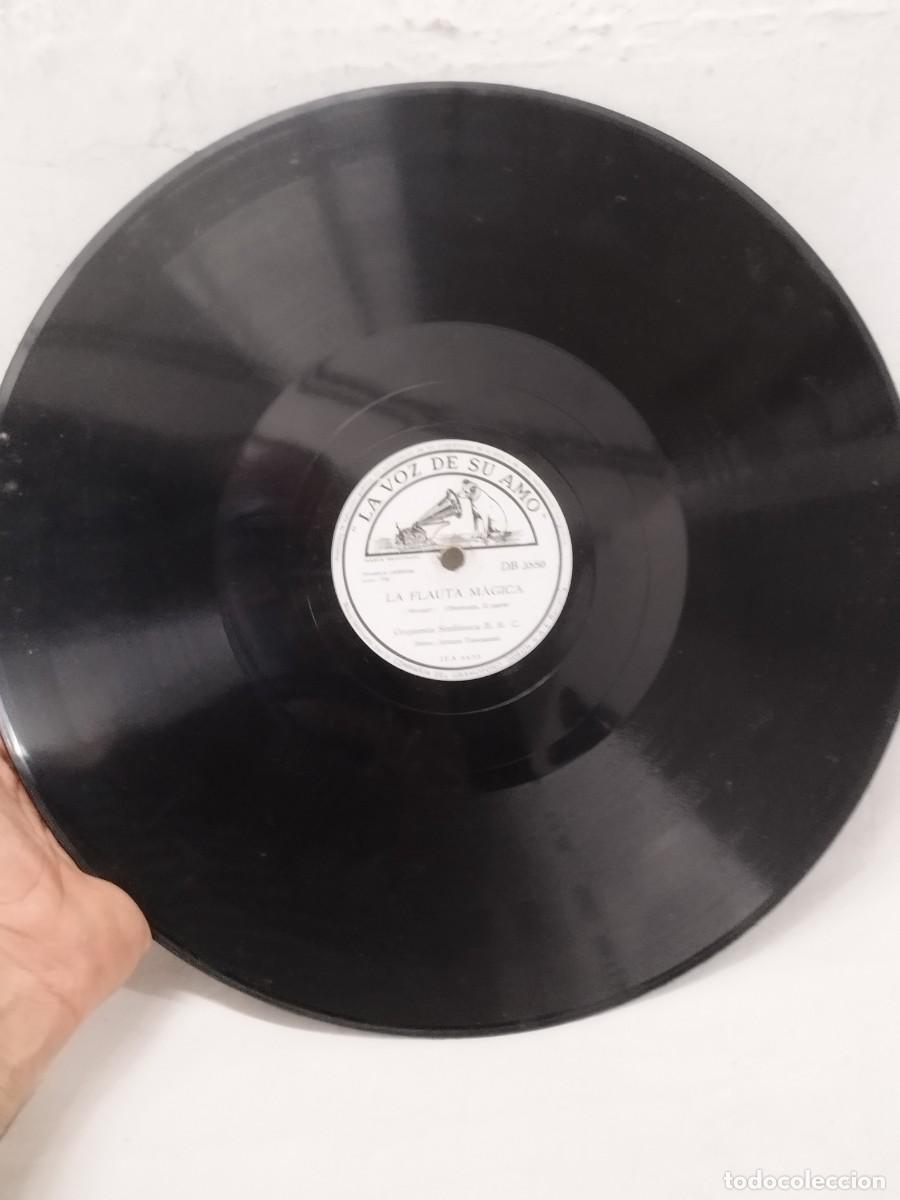 Discos de pizarra: Antiguo Disco De Pizarra 78 RPM - La Flauta M&aacute;gica (Mozart) Obertura I y II - Arturo Toscanini.