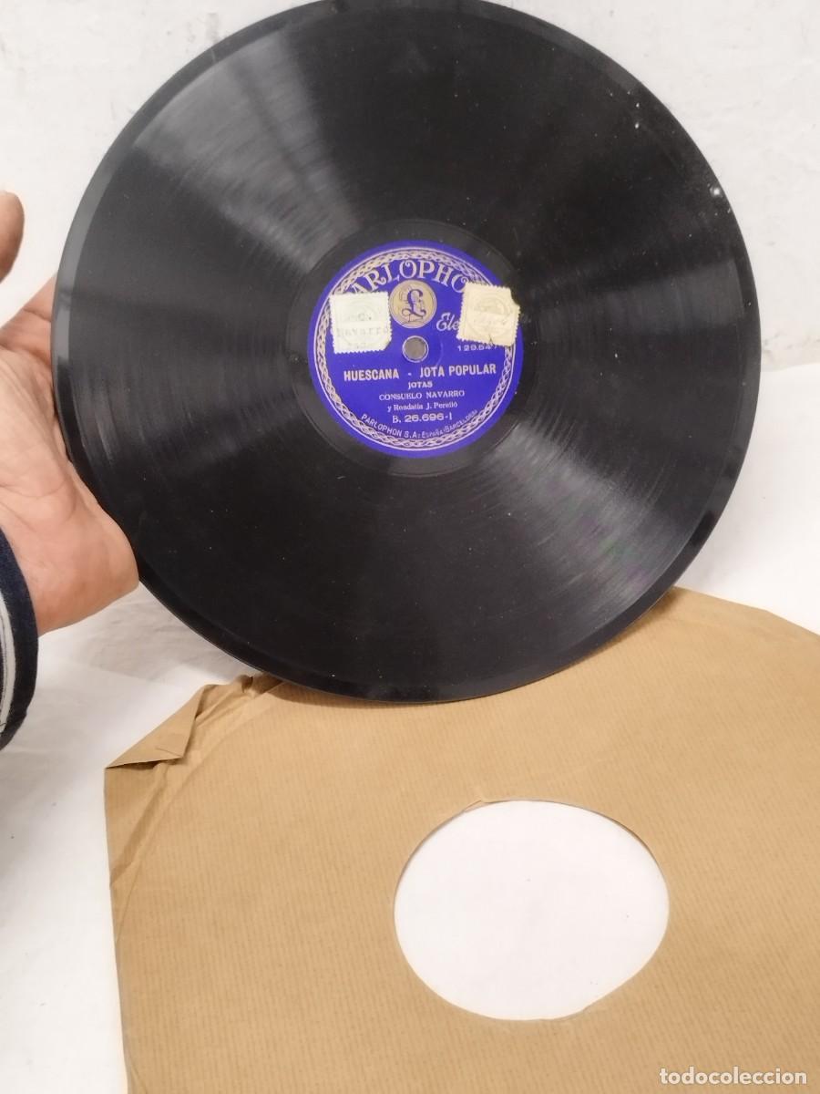 Discos de pizarra: Antiguo Disco De Pizarra 78 RPM Parlophon B. 26.696 - Consuelo Navarro: Huescana (Jotas).