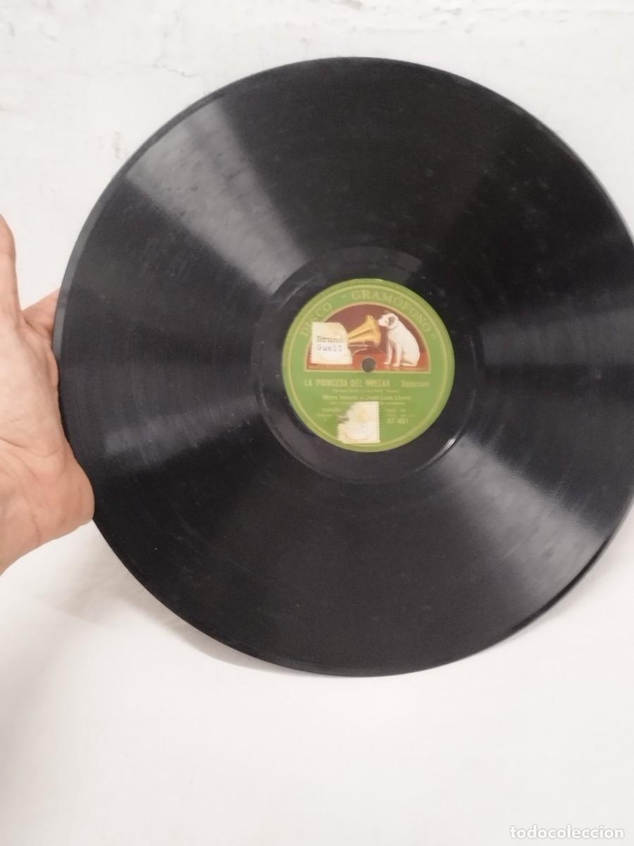 Discos de pizarra: Antiguo Disco de Pizarra 78 RPM Gram&oacute;fono AF 451 - La Princesa del Dollar (Selecci&oacute;n) - Mary Isaura.