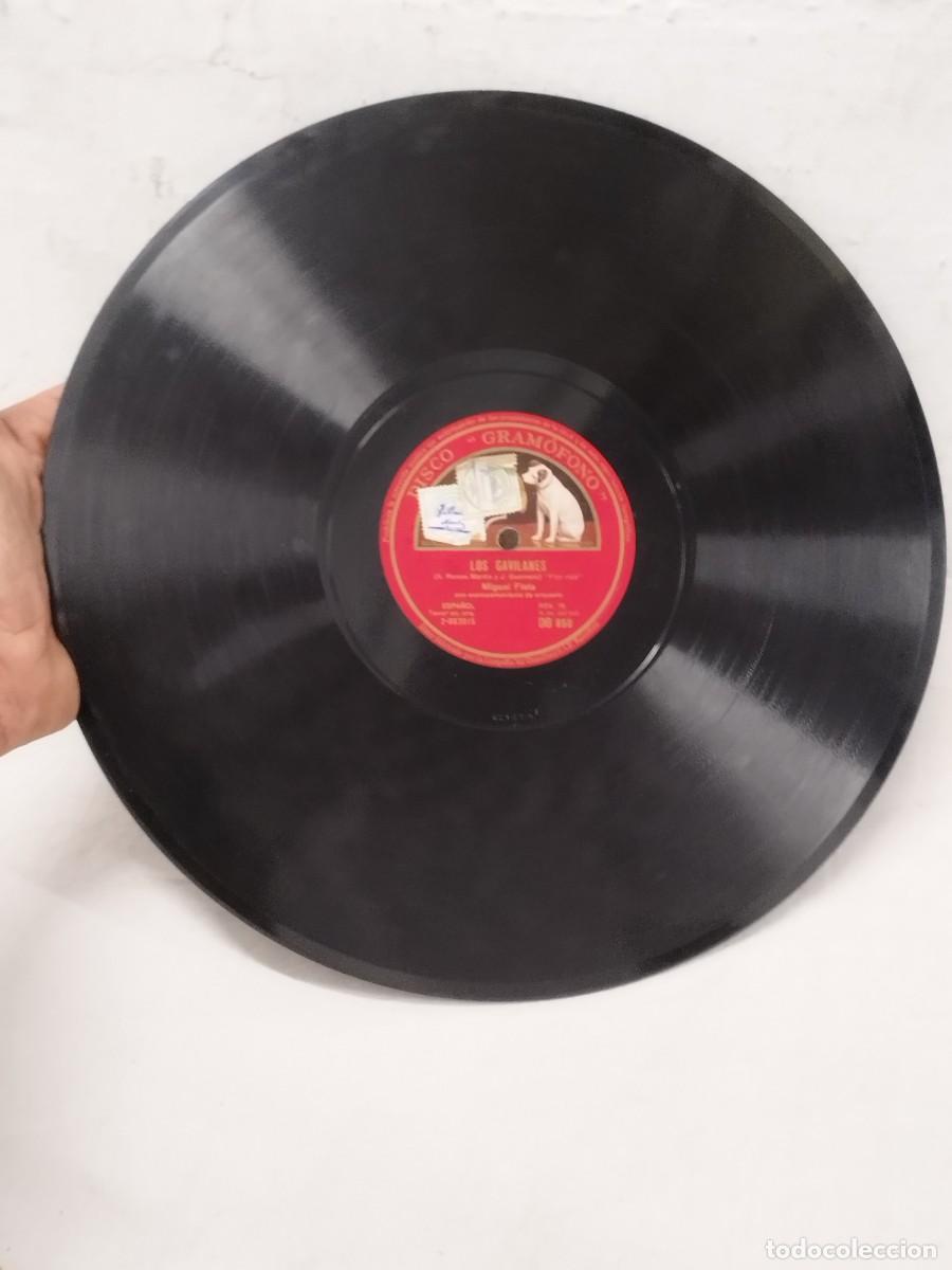 Discos de pizarra: Antiguo Disco Pizarra 78 RPM 12&rdquo; Miguel Fleta - Los Gavilanes (Flor Roja) / Do&ntilde;a Francisquita.