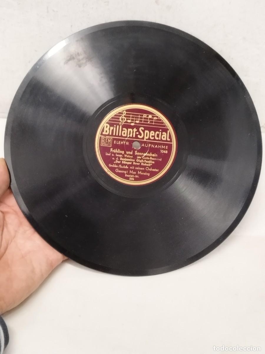 Discos de pizarra: Antiguo Disco Pizarra 78 RPM Brillant-Special 506: Max Mensing / Walter Raatzke (Alemania, c. 1930s)
