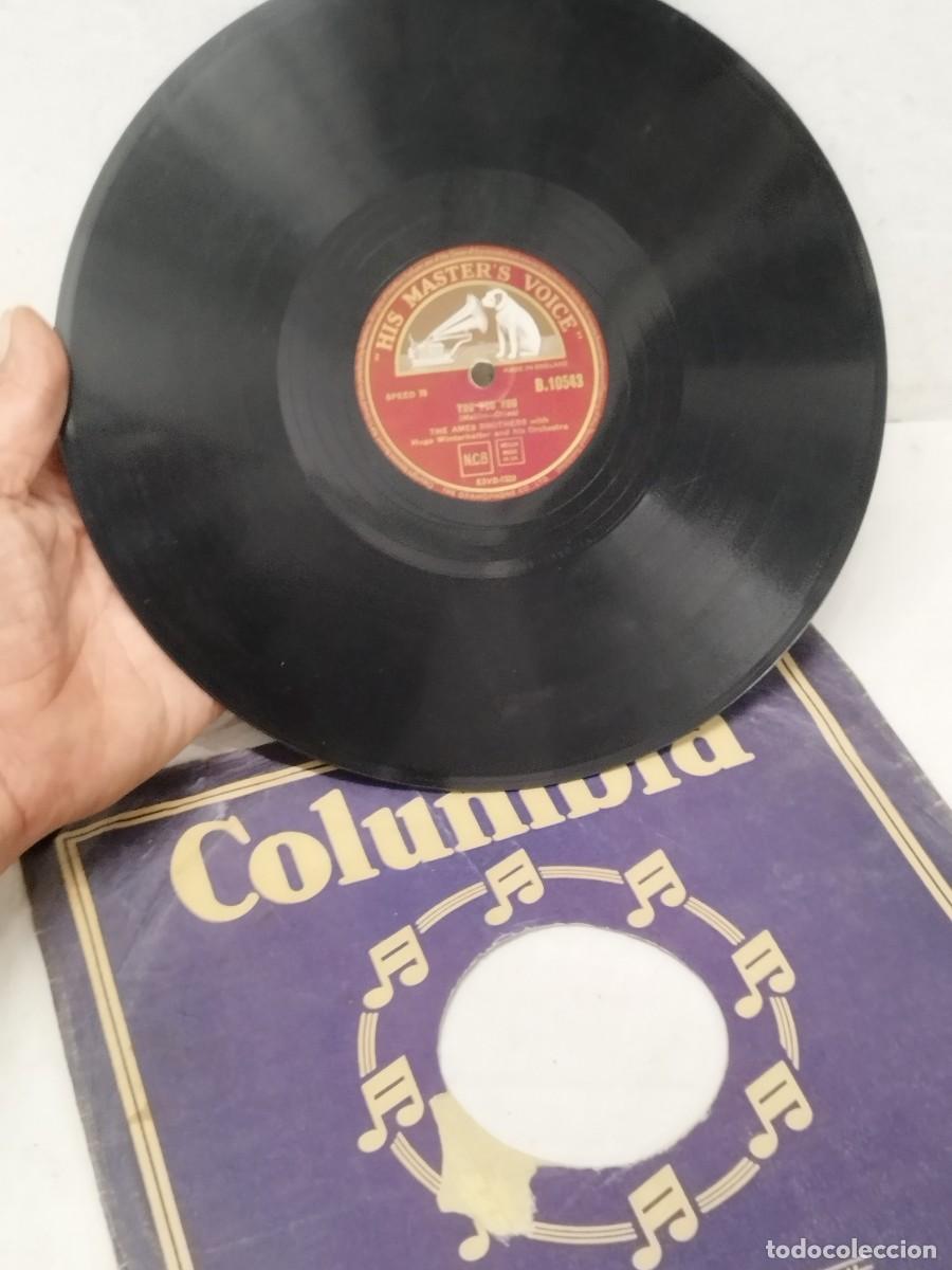 Discos de pizarra: Antiguo Disco Pizarra 78 RPM - The Ames Brothers - You, You, You - His Master's Voice B.10543 (1953)