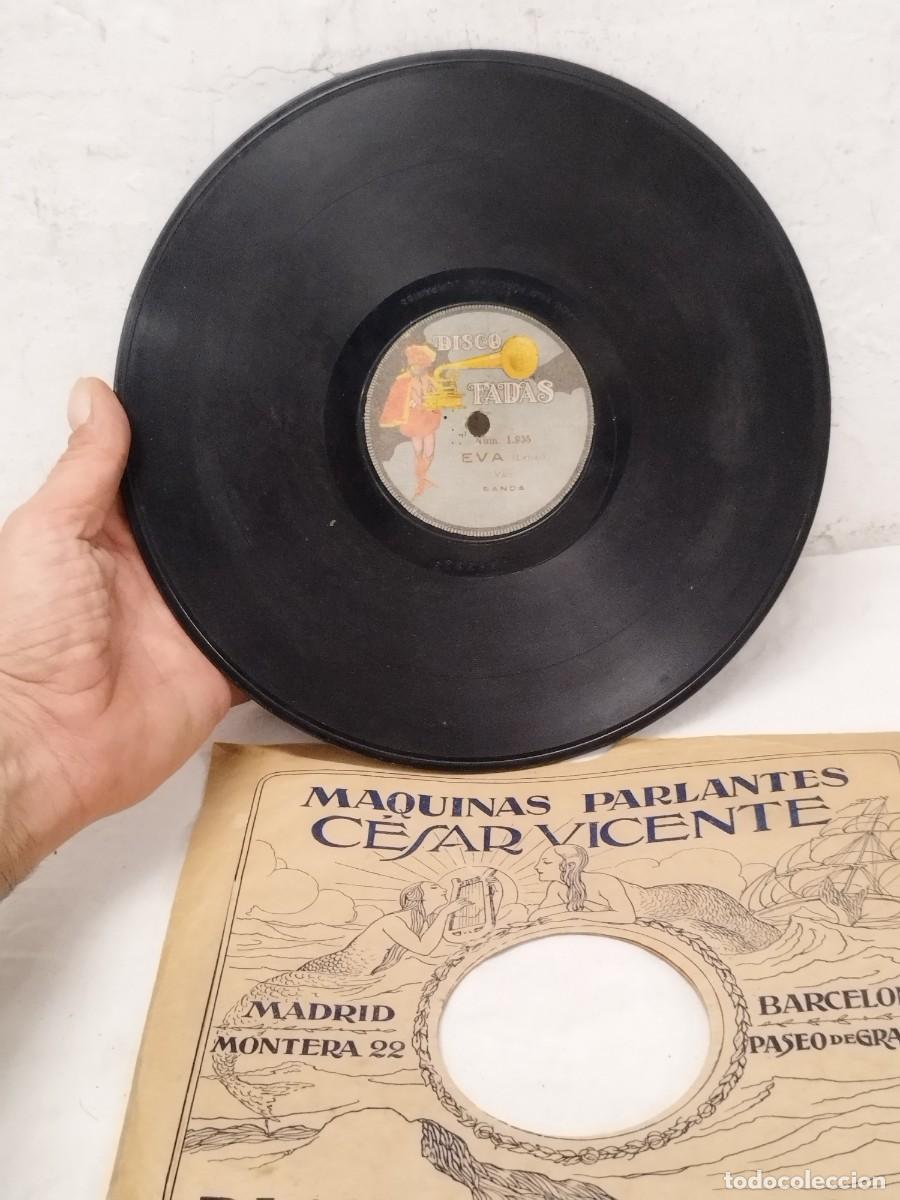Schellackplatten: Antiguo Disco Pizarra 78 RPM Fadas N&ordm; 1.905 - Eva (Vals) Franz Leh&aacute;r - Banda.