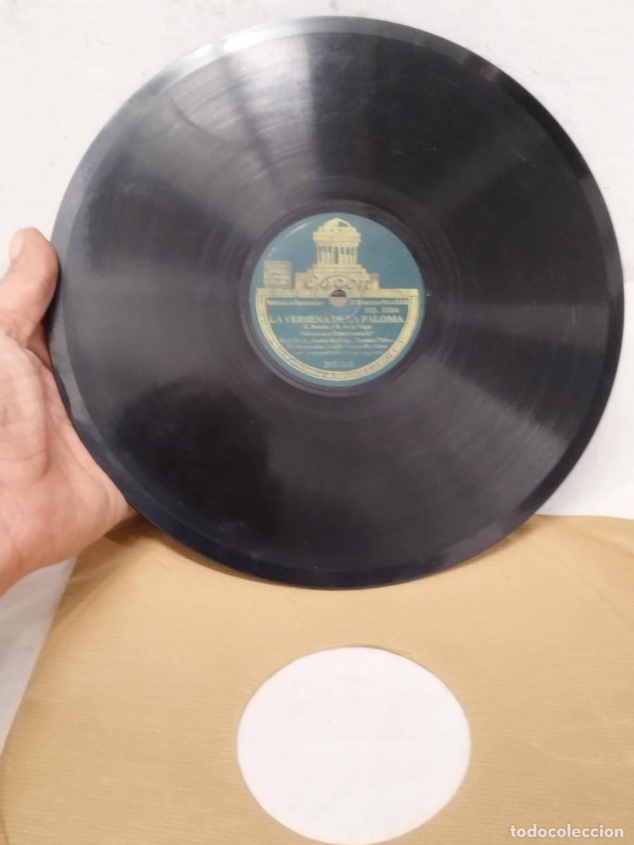 Discos de pizarra: Antiguo Disco de Pizarra 78 RPM Odeon - La Verbena de la Paloma (Tom&aacute;s Bret&oacute;n) - Ref. 203.803.
