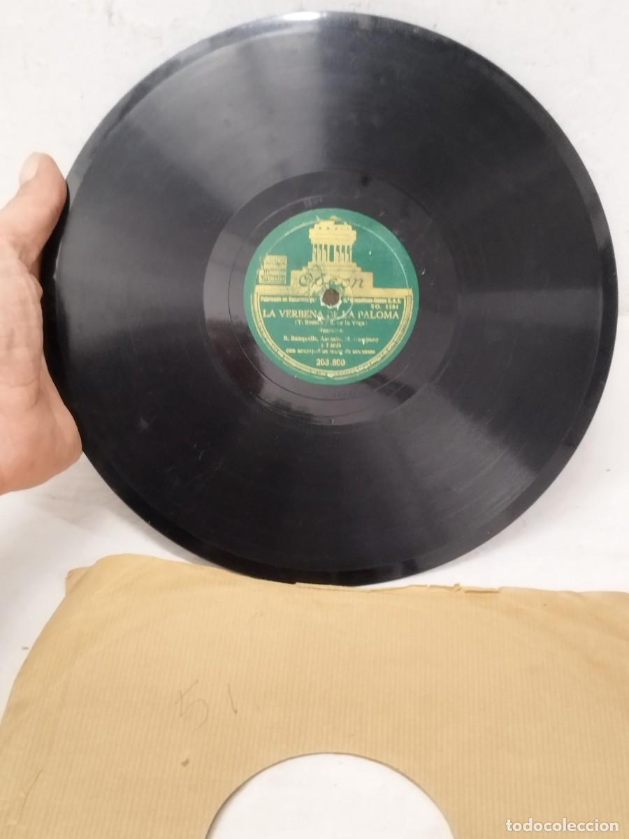 Discos de pizarra: Antiguo Disco Pizarra 78 RPM Odeon - La Verbena de la Paloma (Nocturno) - Ref. 203.800.