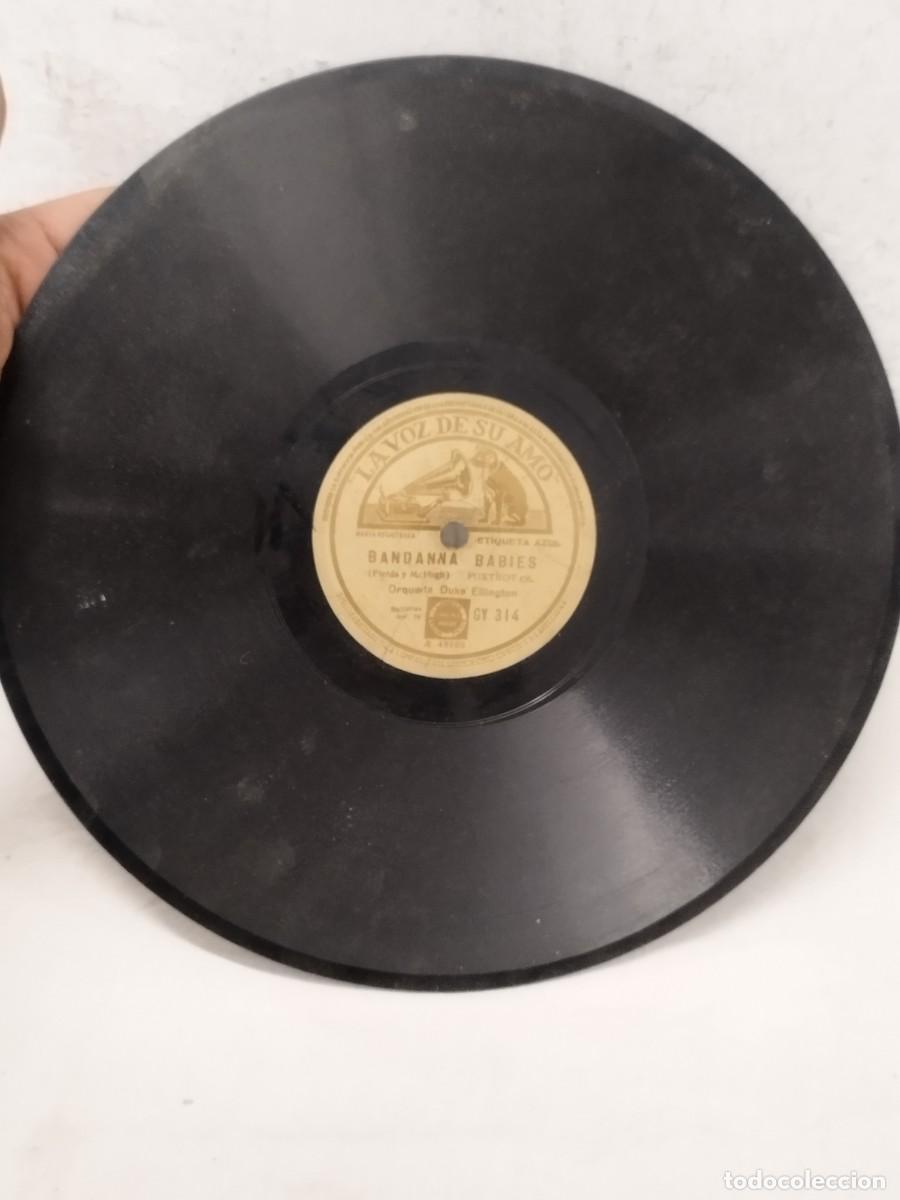 Discos de pizarra: Antiguo Disco de pizarra 78 RPM: ORQUESTA DUKE ELLINGTON - Washington Wobble / Bandanna Babies.