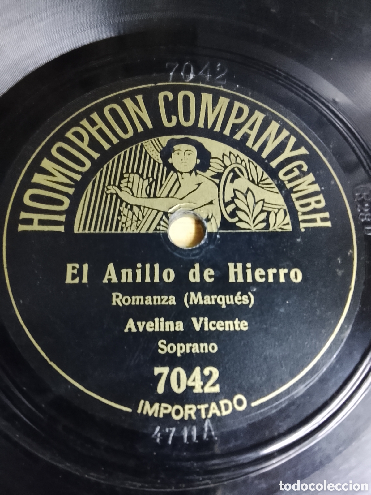 Discos de pizarra: Disco de pizarra el anillo de hierro Avelina Vicente