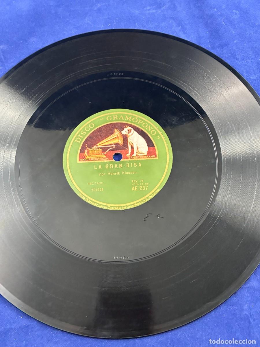 Discos de pizarra: Disco de pizarra Risa Inglesa / La Gran Risa. Burt Shepard y Henrik Klausen. Gram&oacute;fono AE 257 - Foto 4