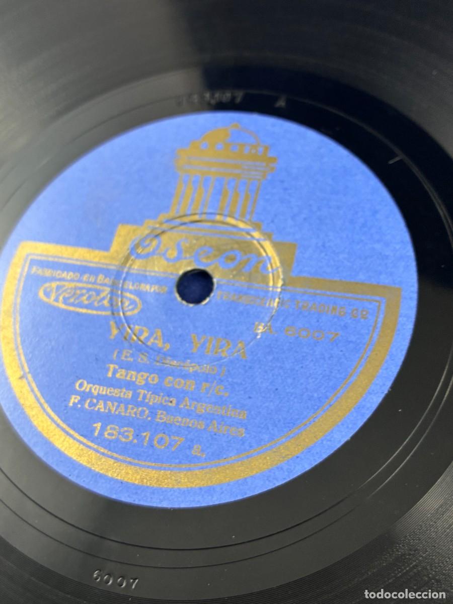 Discos de pizarra: Disco de Pizarra. Yira Yira / Rosita &ndash; Francisco Canaro. Tango 1931 Odeon 183107