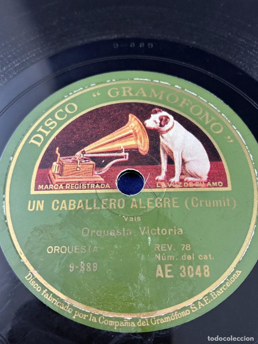 Discos de pizarra: DISCO PIZARRA 78 RPM ORQUESTA VICTORIA. VIDA ESPA&Ntilde;OLA / UN CABALLERO ALEGRE. AE 3048
