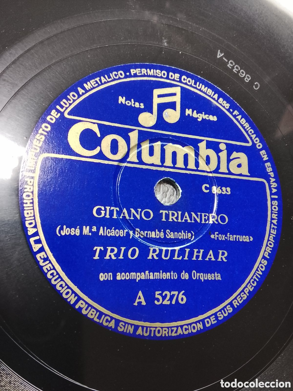 Discos de pizarra: Disco de pizarra gitano trianero - Foto 2