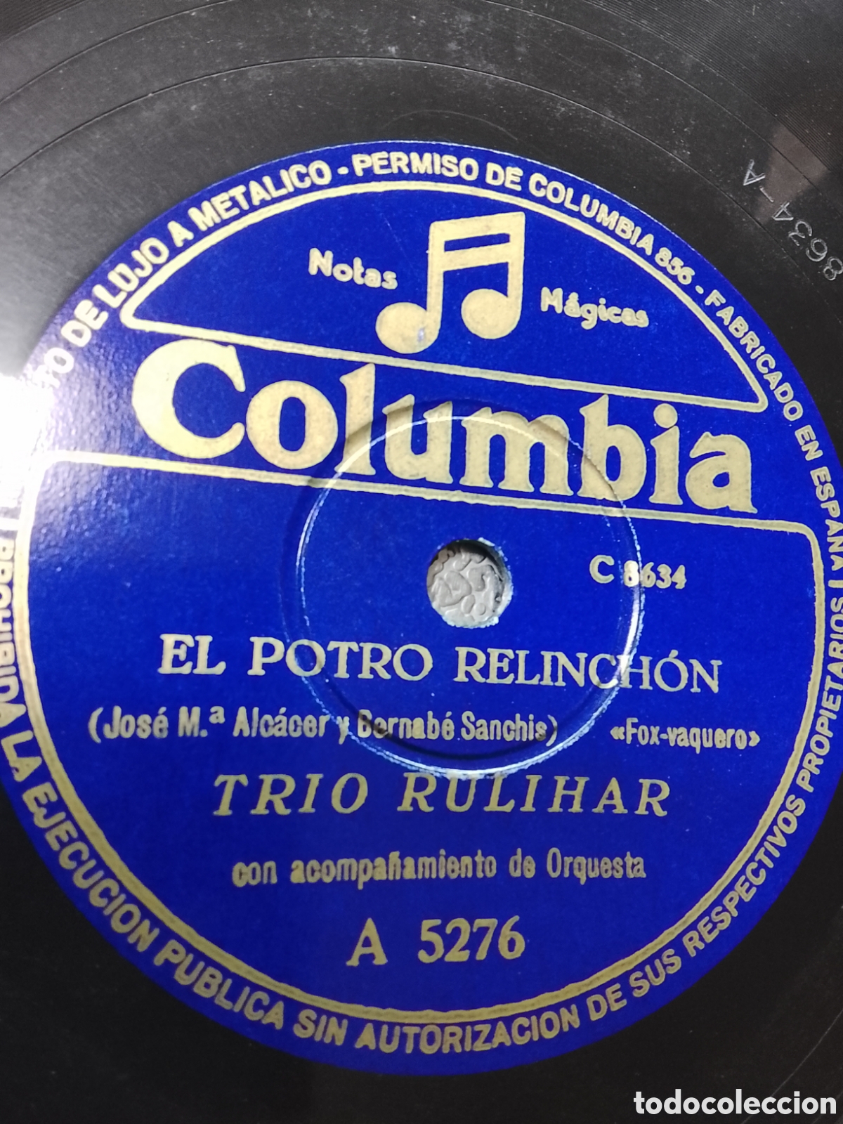 Discos de pizarra: Disco de pizarra gitano trianero