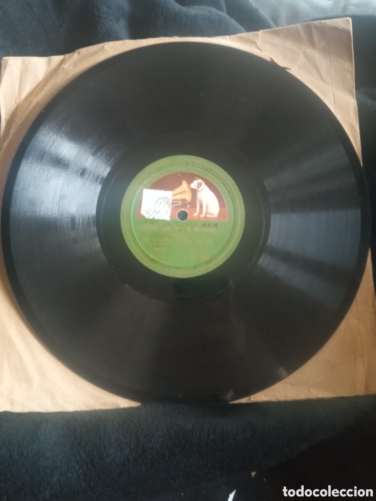 Discos de pizarra: Disco de pizarra, BANDA DEL REGIMIENTO BADAJOZ Num. 73,Espa&ntilde;a Ca&ntilde;i y Un Bebe