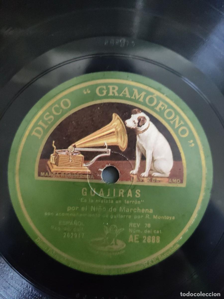 Discos de pizarra: DISCO PIZARRA 78 RPM NI&Ntilde;O DE MARCHENA RAM&Oacute;N MONTOYA