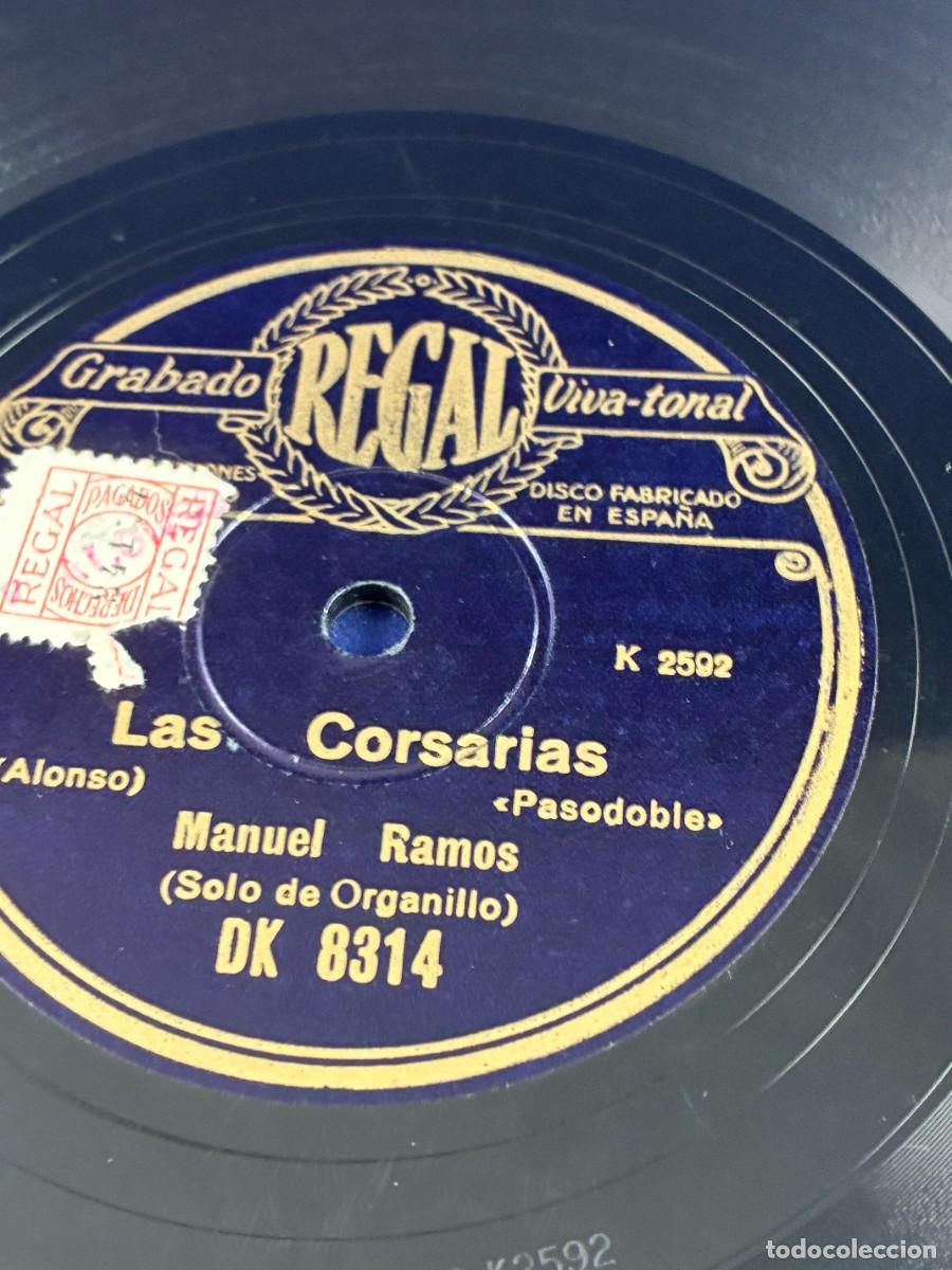 Disques en gomme-laque: Disco pizarra Manuel Ramos. Ac&eacute;rcate m&aacute;s / Las corsarias. Regal DK 8314