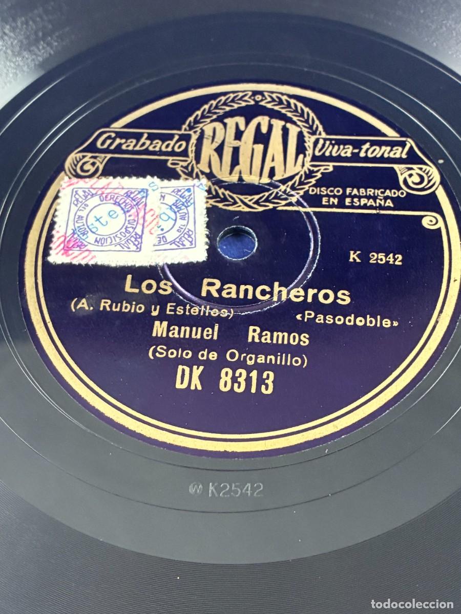Disques en gomme-laque: Disco pizarra Manuel Ramos - Los rancheros / Pepe Gallardo - Regal DK 8313