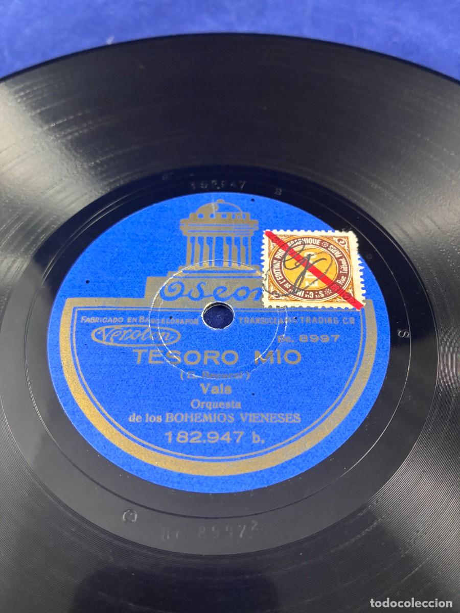 Discos de pizarra: Disco pizarra Bohemios Vieneses - Monte Cristo / Tesoro m&iacute;o - Ode&oacute;n 182.947