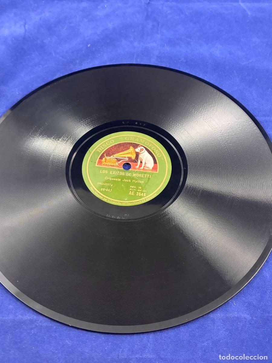 Discos de pizarra: Disco pizarra Jack Hylton - Los &eacute;xitos de Padilla / Los &eacute;xitos de Moretti - Gram&oacute;fono AE 3546 - Foto 3