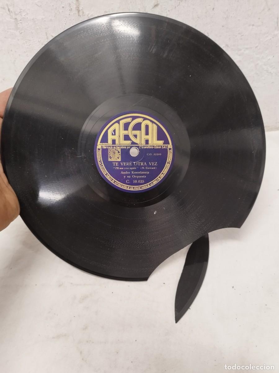Discos de pizarra: Antiguo Disco De Pizarra 78 RPM Regal C.10.035 Andre Kostelanetz - Te Ver&eacute; O Con rotura.tra Vez