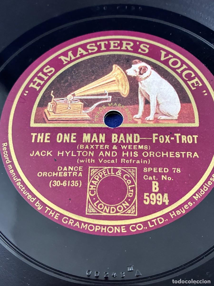 Discos de pizarra: Disco pizarra Jack Hylton - Hello! Beautiful / The One Man Band - His Master's Voice B 5994