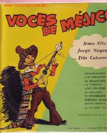Disques de vinyle: VOCES DE MEJICO   LP DE 25 CM 10 PULGADAS