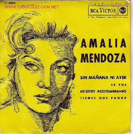 Discos de vinilo: AMALIA MENDOZA   DISCO EP - Foto 1
