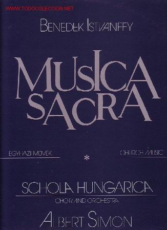 Disques de vinyle: BENEDEK ISTVANFFY DISCO LP MUSICA SACRA