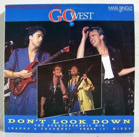 Discos de vinilo: GO WEST (DONT LOOK DOWN) MAXISINGLE 45RPM - Foto 1