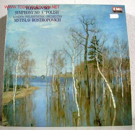 Discos de vinil: LONDON FILARMONICA & MSTISLAV ROSTROPOVICH (TCAHIKOVSKY ) L P33