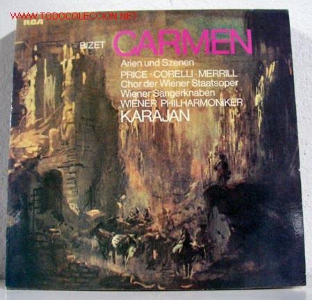 Discos de vinilo: FILARMONICA DE VIENA & KARAJAN ( Opera CARMEN) LP33 - Foto 1