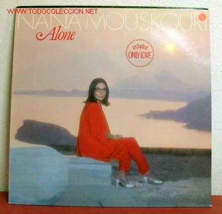 Discos de vinilo: NANA MOUSKOURI ( ALONE ) 1985 LP33 - Foto 1