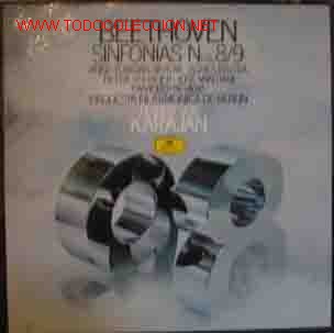 Discos de vinilo: Beethoven : SINFONIAS Nos.8/9 - Foto 1