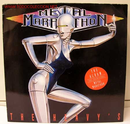 Discos de vinilo: THE HEAVYS ( METAL MARATHON ) 1989 - GERMANY LP33 ARIOLA RECORDS - Foto 1 - 891248