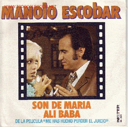 Discos de vinilo: MANOLO ESCOBAR DISCO SINGLE BANDA SONORA - Foto 1