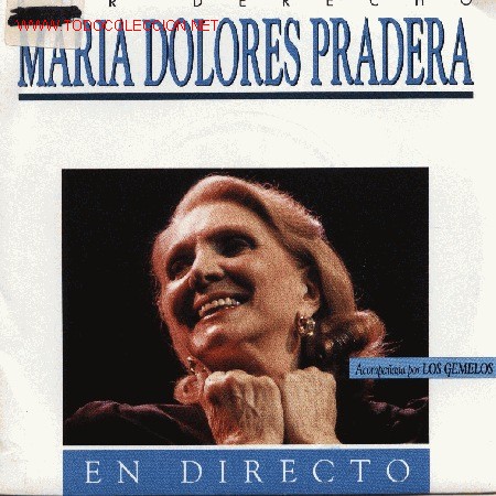 Discos de vinilo: Maria Dolores Pradera  acomp. por Los Gemelos - Foto 1