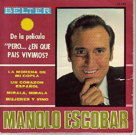 Discos de vinilo: MANOLO ESCOBAR DISCO EP BANDA SONORA - Foto 1