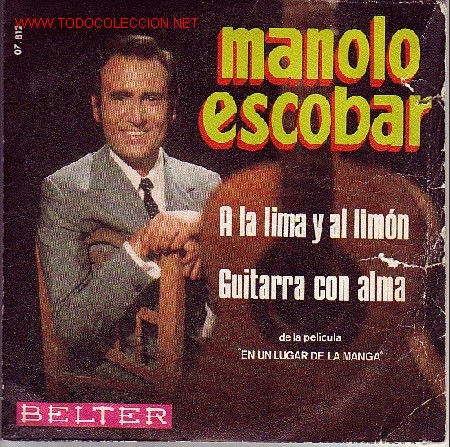 Discos de vinilo: MANOLO ESCOBAR  DISCO SINGLE 07812 BELTER 1970 - Foto 1