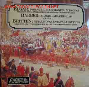Discos de vinilo: ELGAR. BARBER. BRITTEN - Foto 1