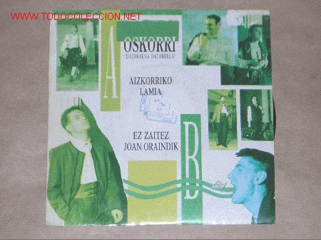 Discos de vinilo: OSKORRI - SINGLE VINILO - VASCO - 1989 - ELKAR - DISCO - Foto 1