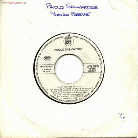 Discos de vinilo: Paolo Salvatore - Foto 1